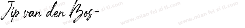 Jip van den Bos字体转换